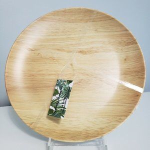 Tommy Bahama Faux Wood Grain Plates White Set of 4